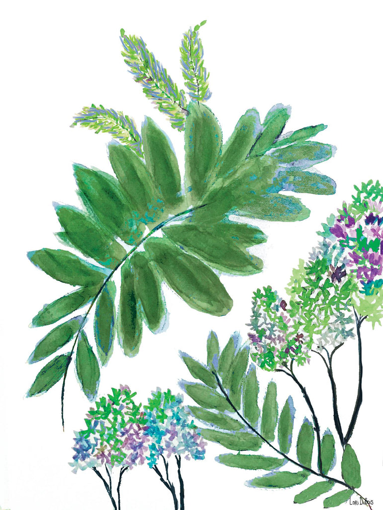 Mimosa - Mousse - 15 par Lori Dubois sur GIANT ART - feuilles botaniques vertes