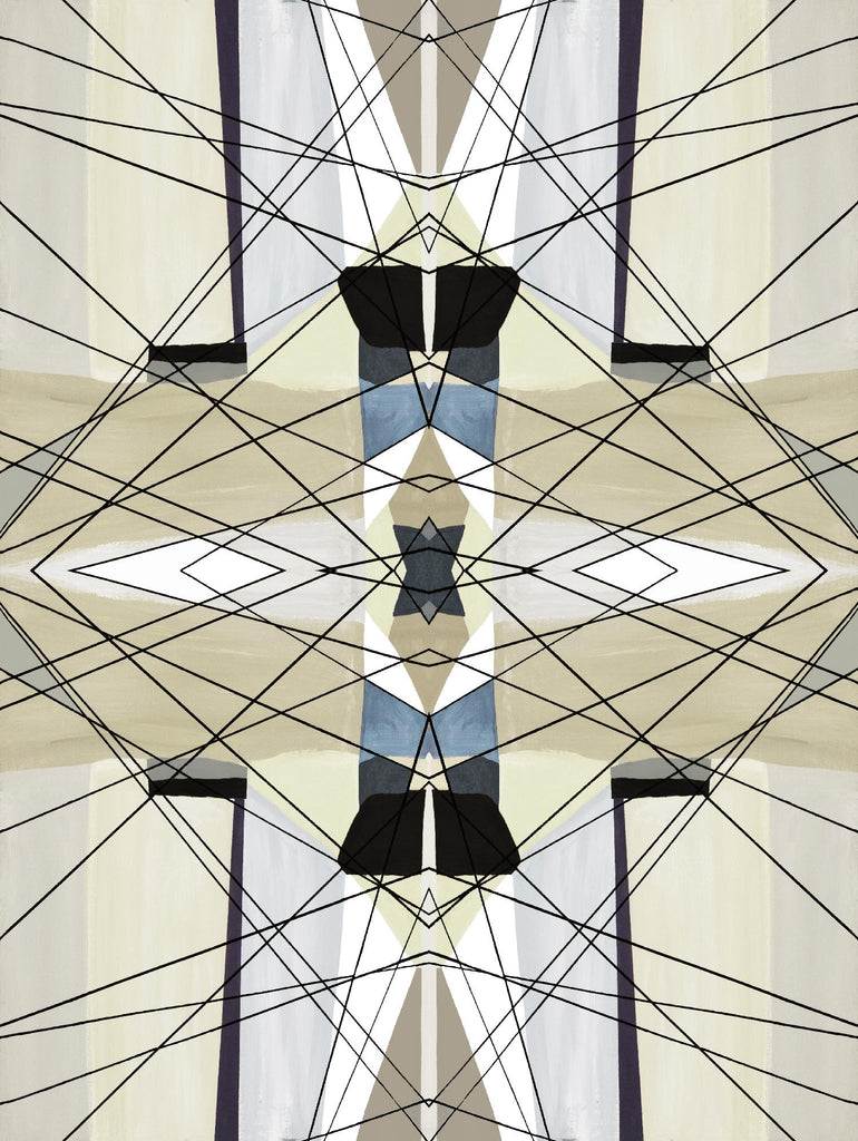 Nuance-I de Lori Dubois sur GIANT ART - beige linéaire géométrique