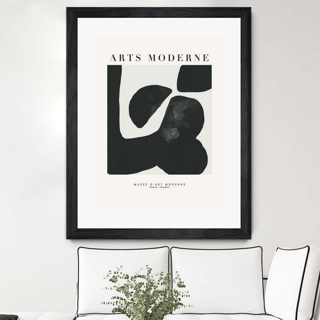 Art Moderne  by M Studio on GIANT ART - black boho