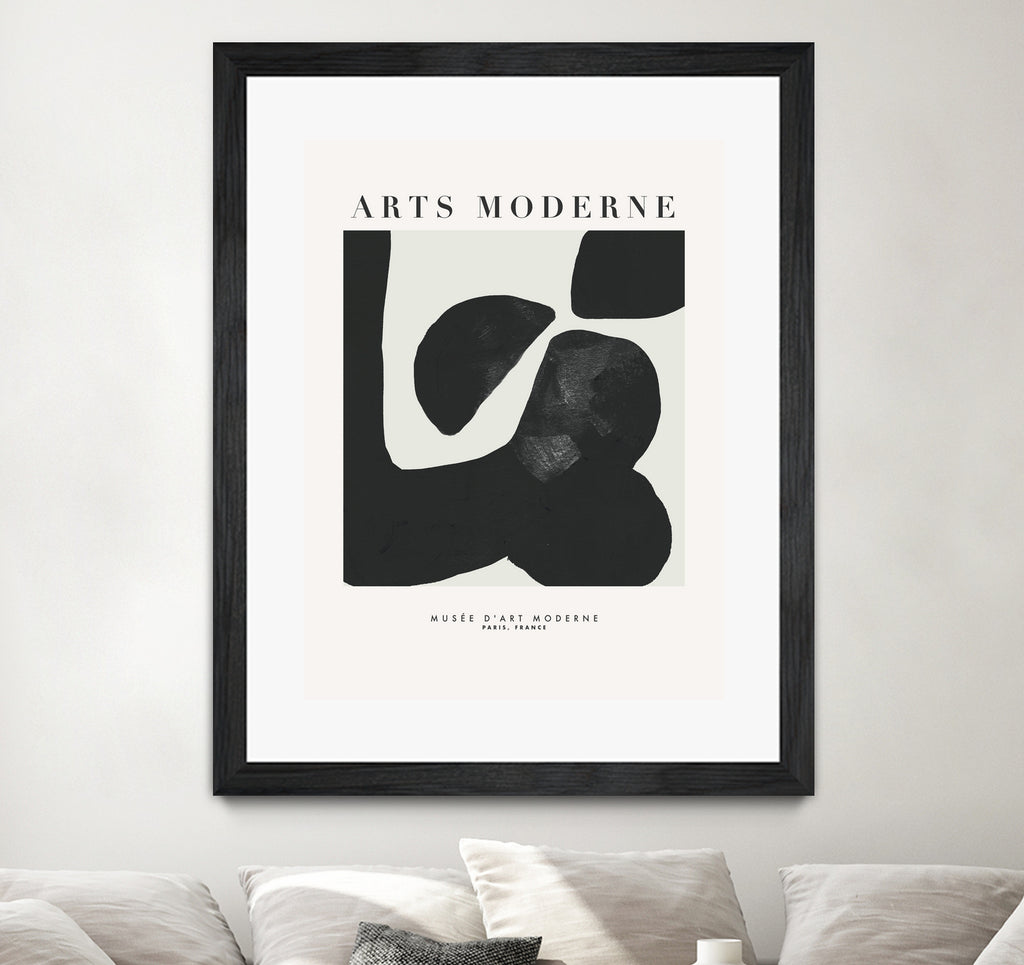 Art Moderne  by M Studio on GIANT ART - black boho