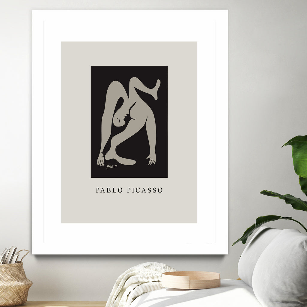 Pablo's Inspiration by M  Studio on GIANT ART - beige mid century