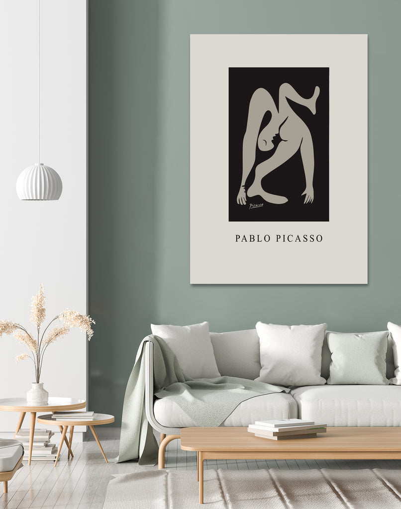 Pablo's Inspiration by M  Studio on GIANT ART - beige mid century