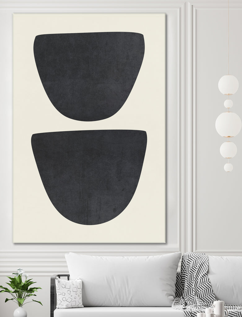 Two by M Studio on GIANT ART - black scandinavian minimalist