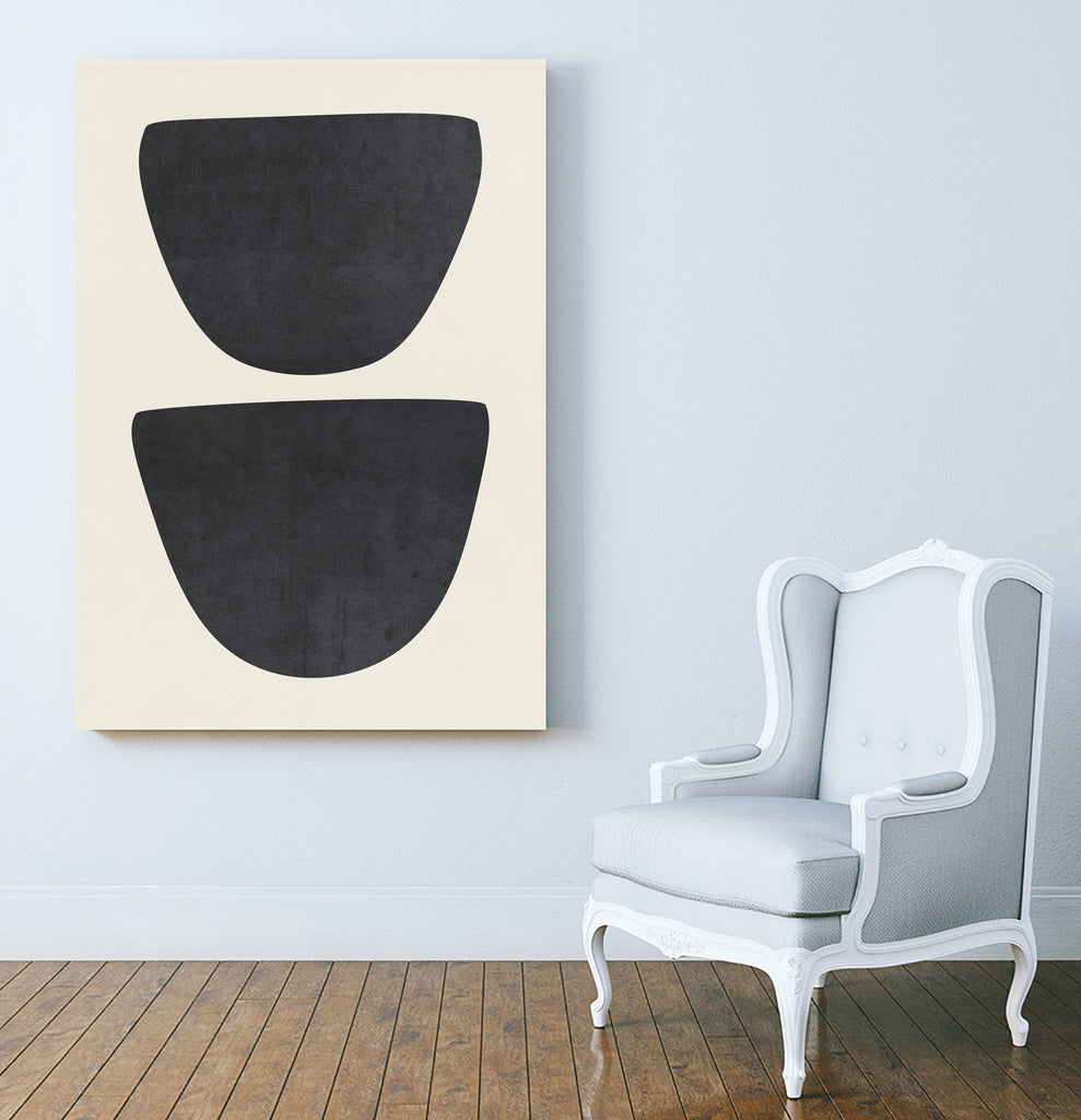Two by M Studio on GIANT ART - black scandinavian minimalist