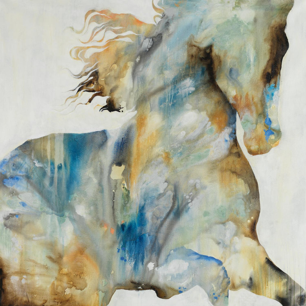 Colt Favorite by Daleno Art on GIANT ART - orange watercolor horse
