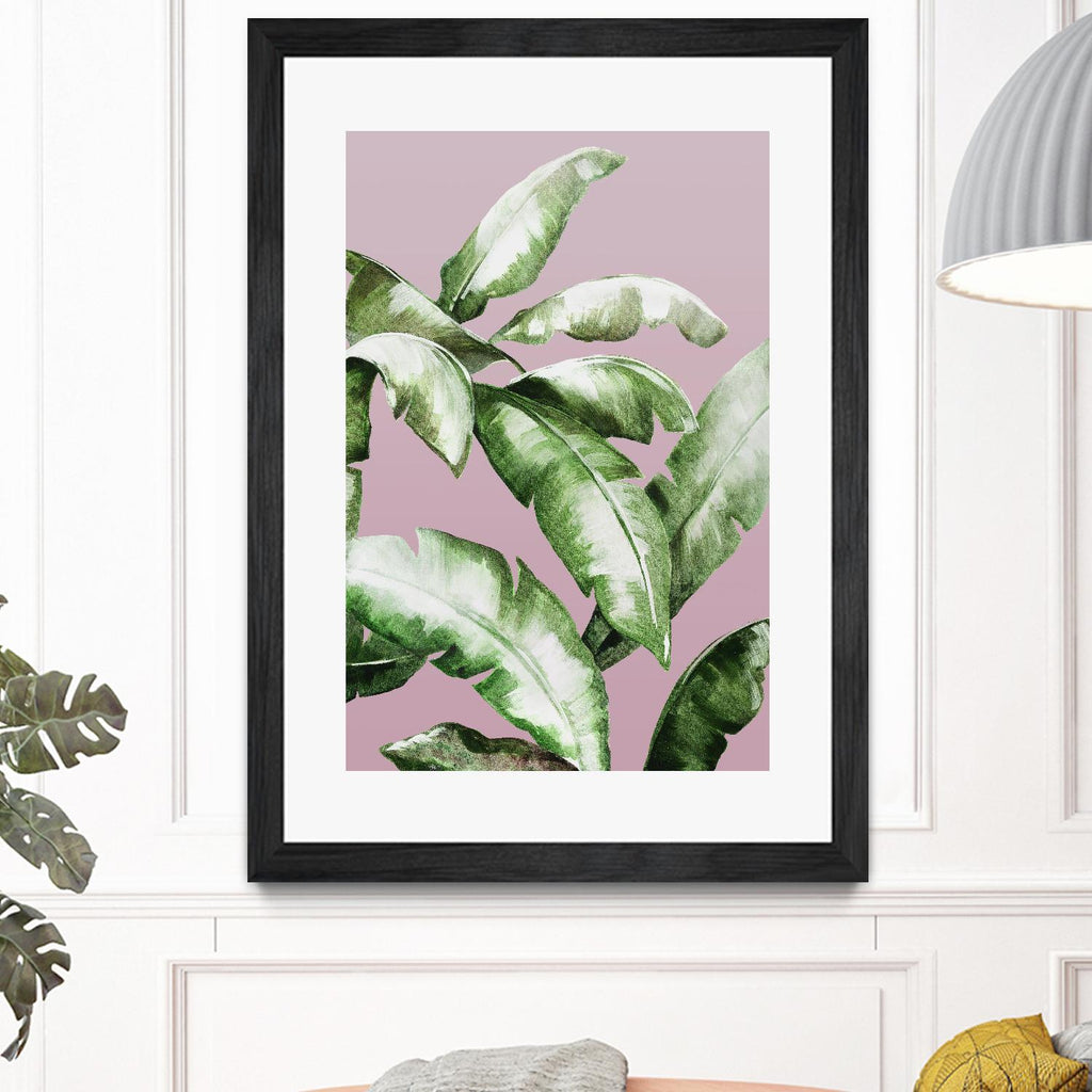 Palm of the Hand II by Daleno Art on GIANT ART - pink botanical nature