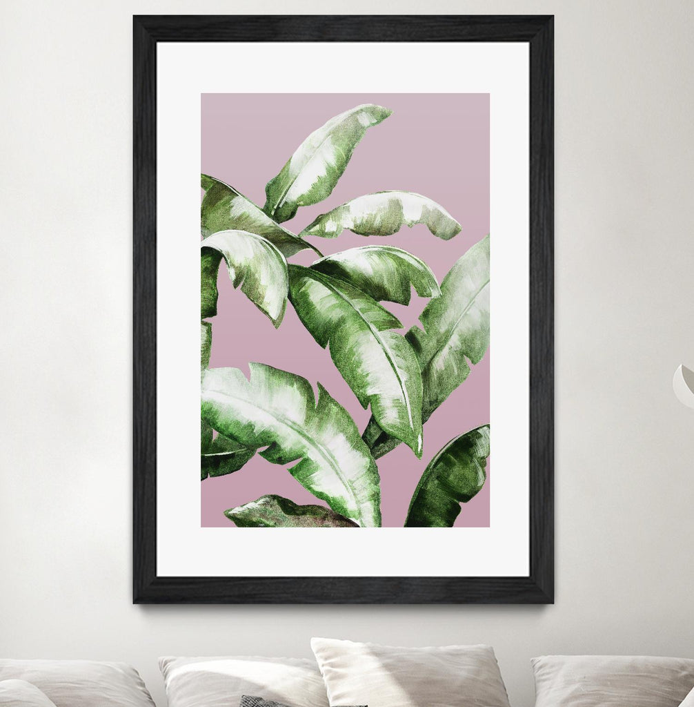 Palm of the Hand II by Daleno Art on GIANT ART - pink botanical nature
