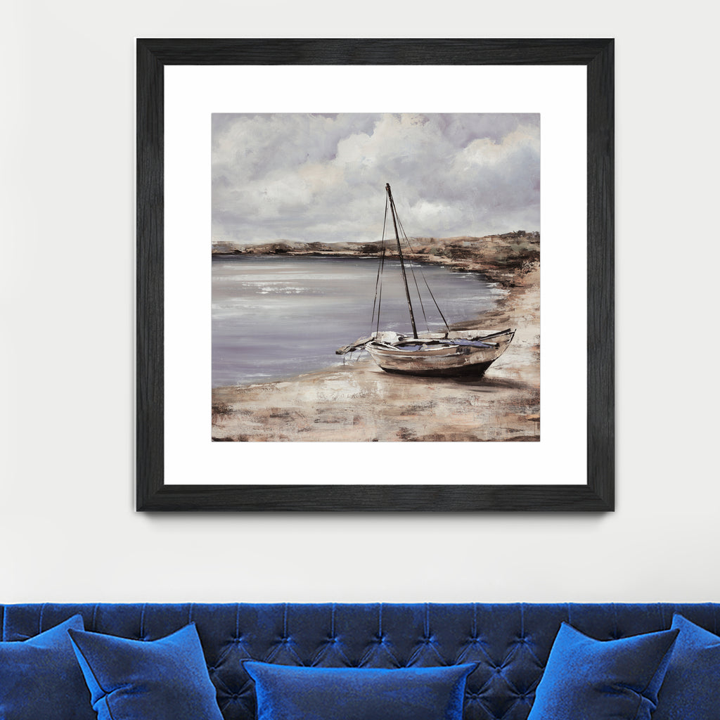 Patching for Summer by Daleno Art on GIANT ART - grey coastal