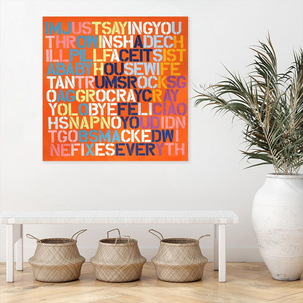 Cray Cray by Daleno Art on GIANT ART - orange typography writing