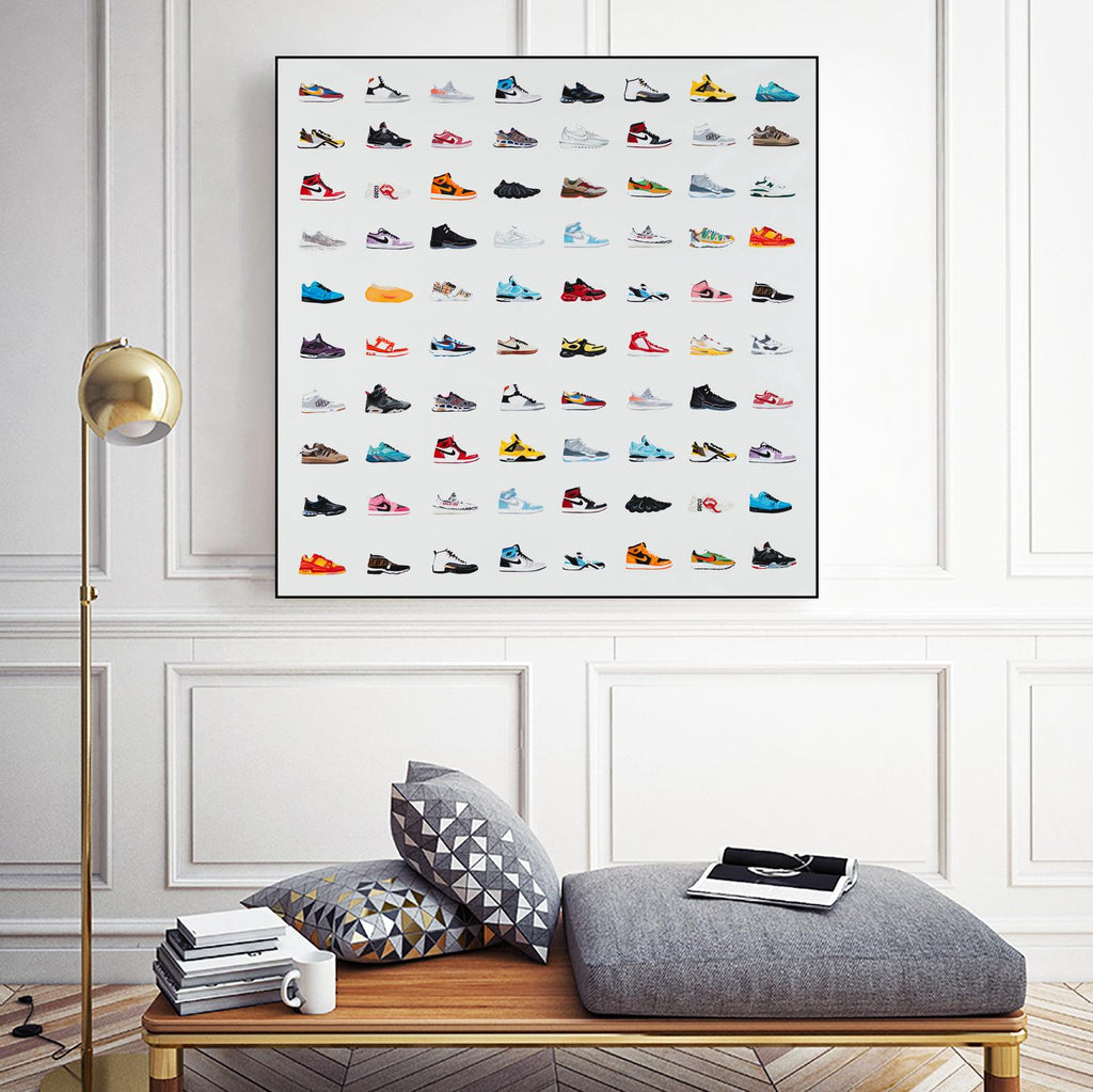 Life Is Short Buy The Shoes by Daleno Art on GIANT ART - orange digital pop