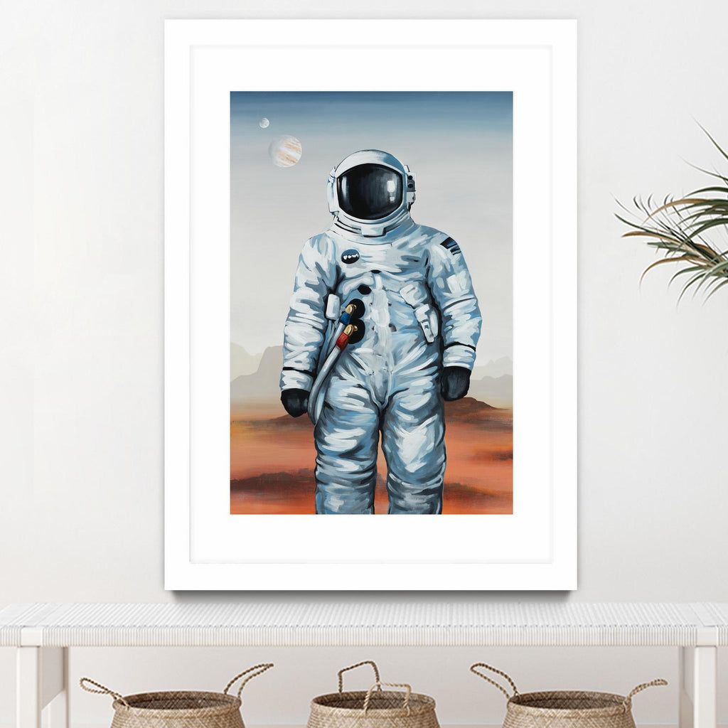 If You Believe by Daleno Art on GIANT ART - orange digital astronaut