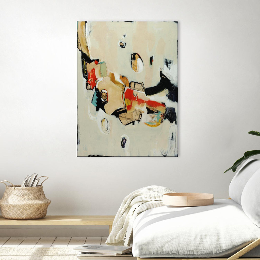 Charred Memorbilia par Daleno Art sur GIANT ART - abstrait beige 