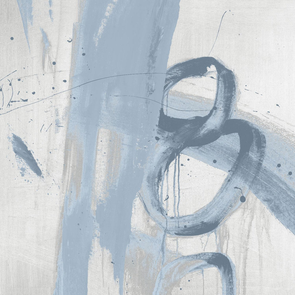 Twice Over IX par Daleno Art sur GIANT ART - abstrait bleu abstrait 