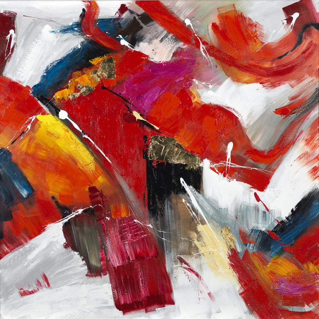 Stop to stare par Daleno Art sur GIANT ART - abstrait abstrait rouge 