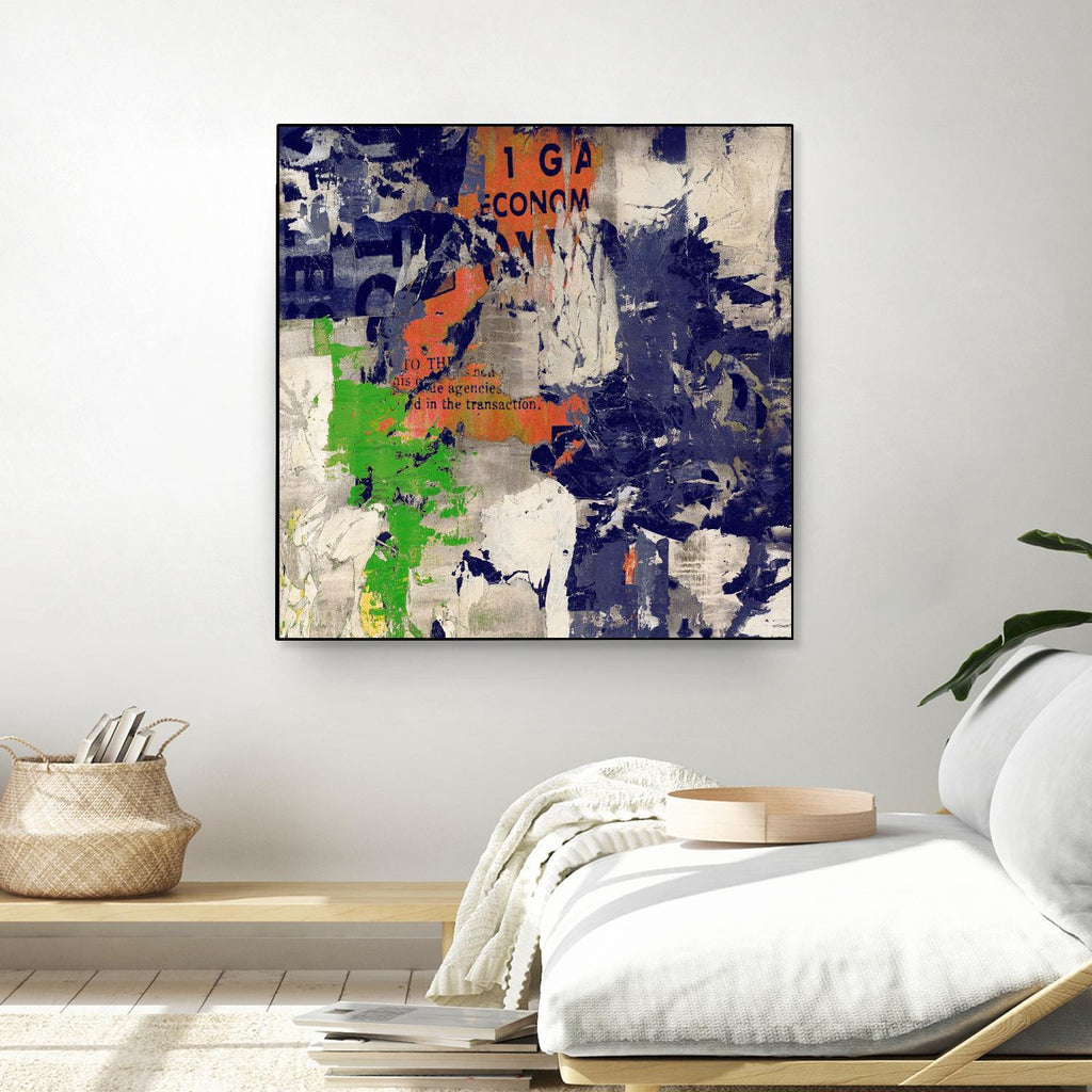 Economic Shift I par Daleno Art sur GIANT ART - abstrait orange abstrait 