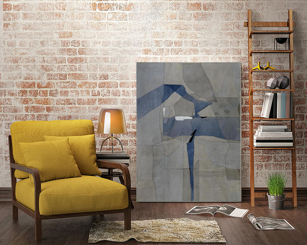 Casse-tête de survivant par Daleno Art sur GIANT ART - abstrait abstrait bleu 