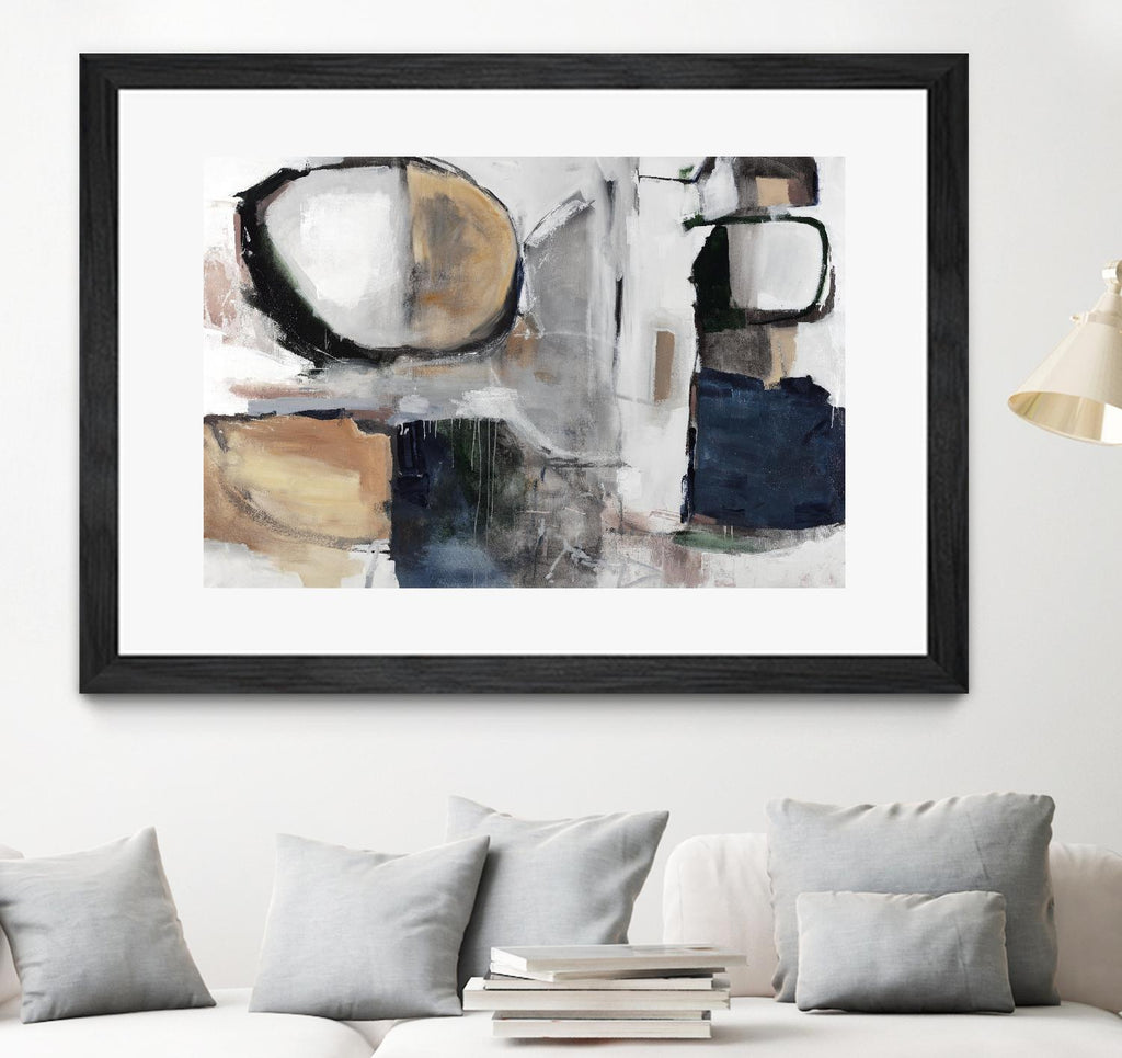 Loud and Quiet II by Daleno Art on GIANT ART - beige abstract