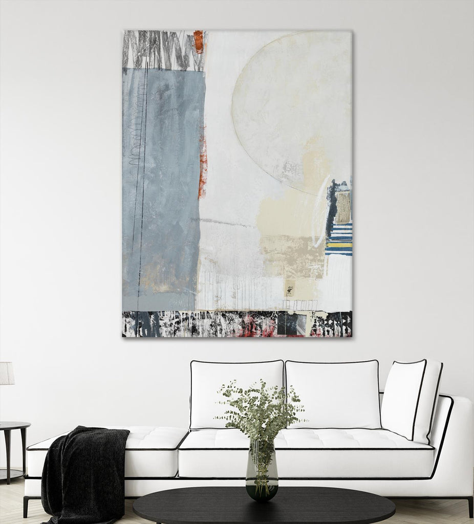 City Walker by Daleno Art on GIANT ART - beige abstract