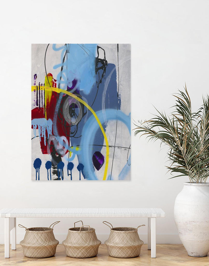 Live for the Applause I by Daleno Art on GIANT ART - red abstract