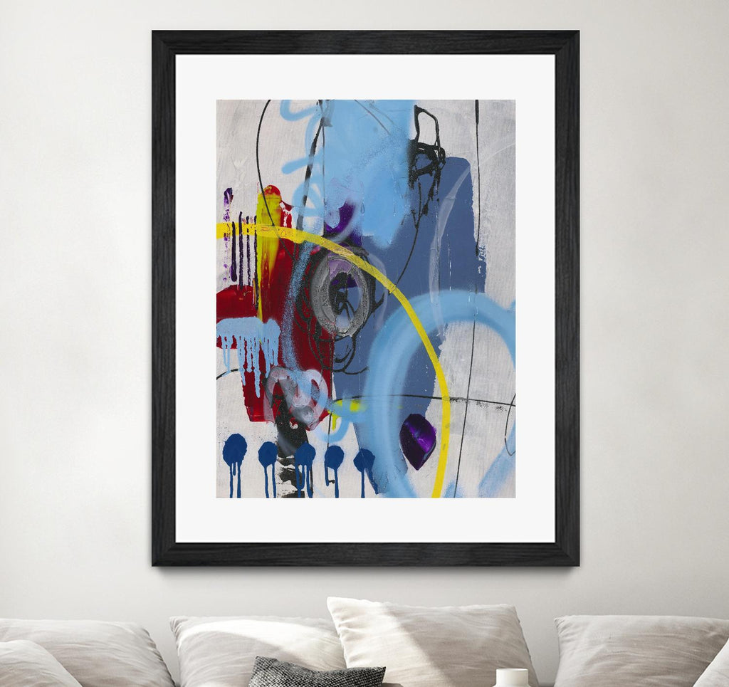 Live for the Applause I by Daleno Art on GIANT ART - red abstract