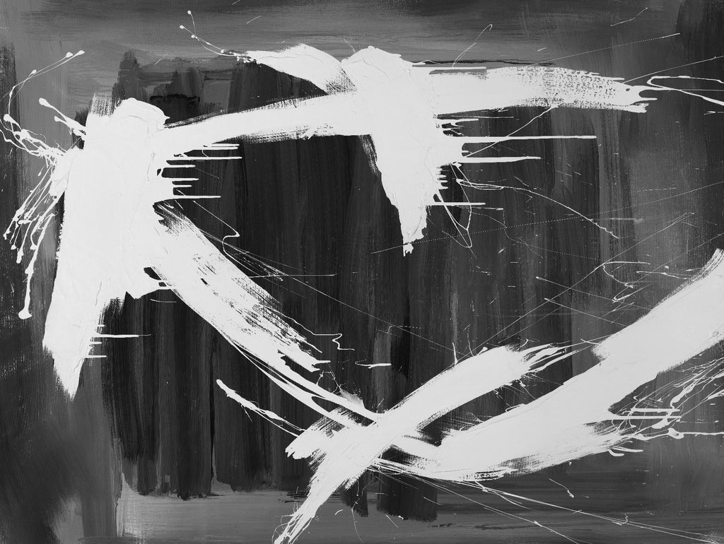 Stun Gun par Daleno Art sur GIANT ART - gris noir et blanc abstrait
