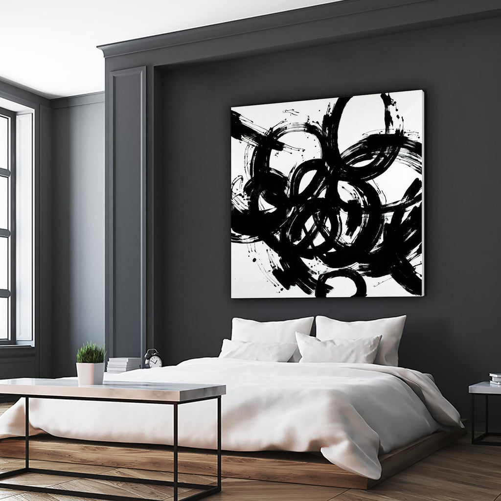 Complex Turns par Daleno Art sur GIANT ART - blanc noir&blanc abstrait