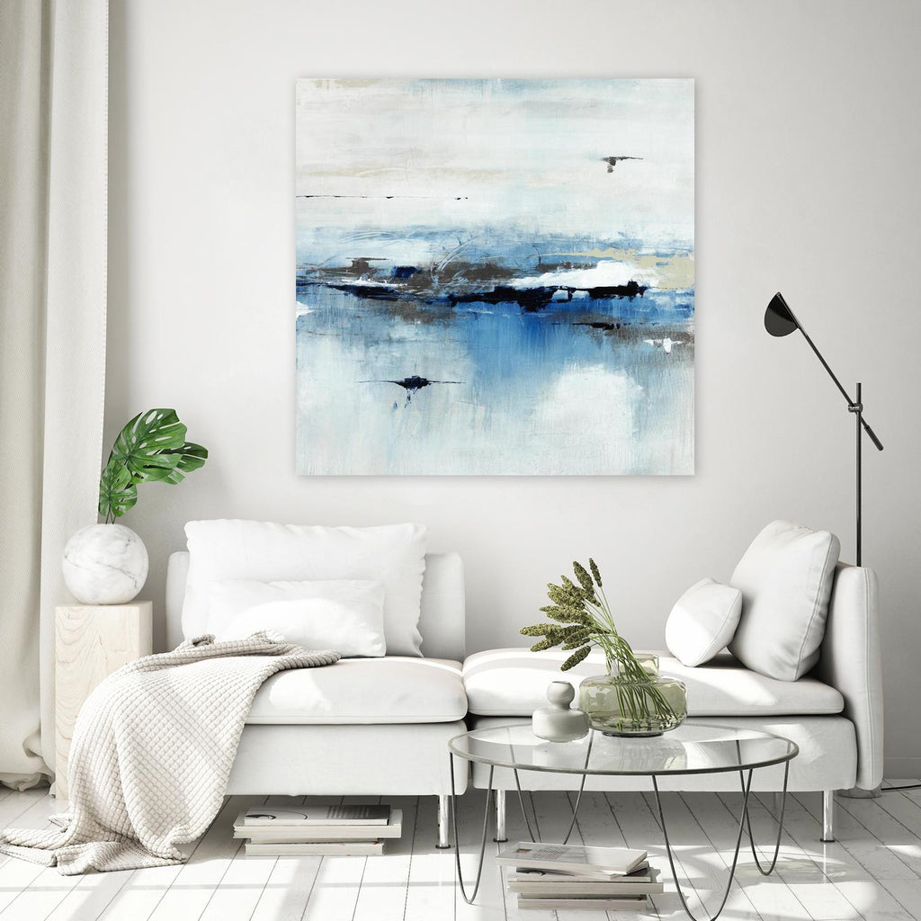 Meeting Oceans by Daleno Art on GIANT ART - blue abstract
