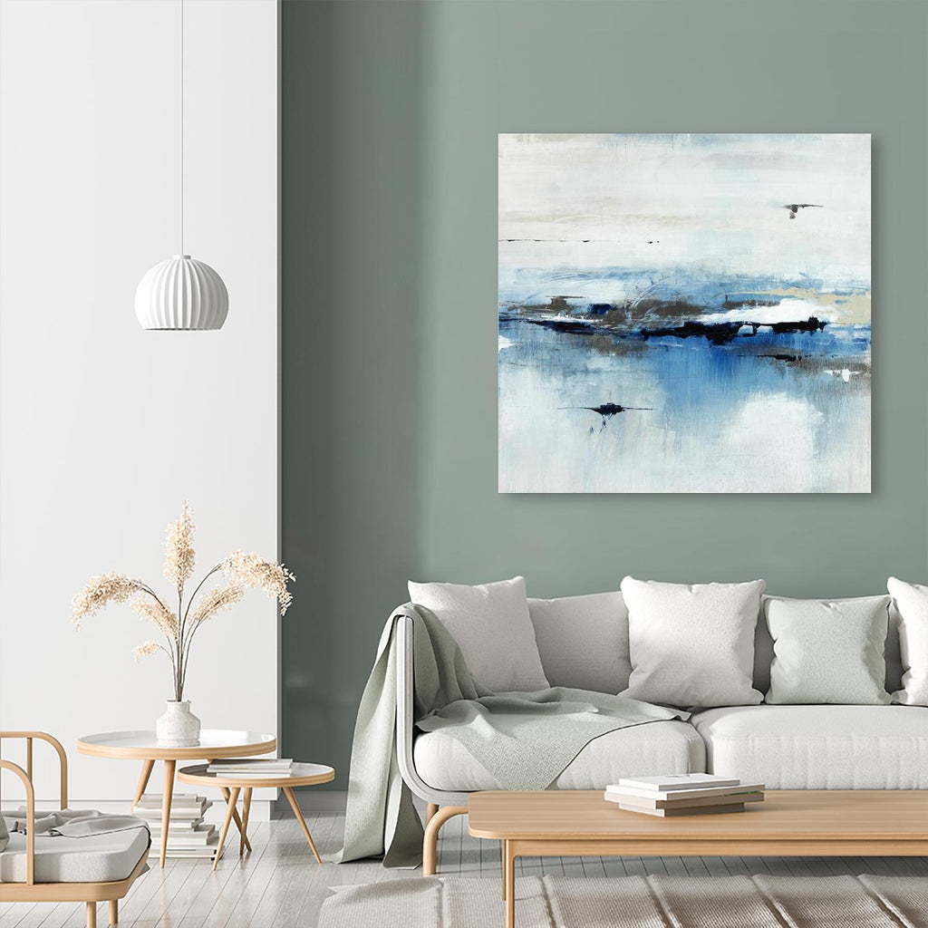 Meeting Oceans by Daleno Art on GIANT ART - blue abstract