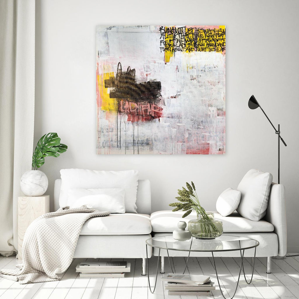 Jump in the Air by Daleno Art on GIANT ART - pink abstract