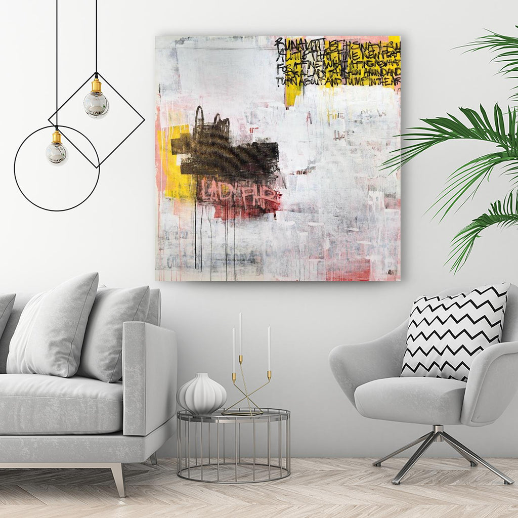 Jump in the Air by Daleno Art on GIANT ART - pink abstract