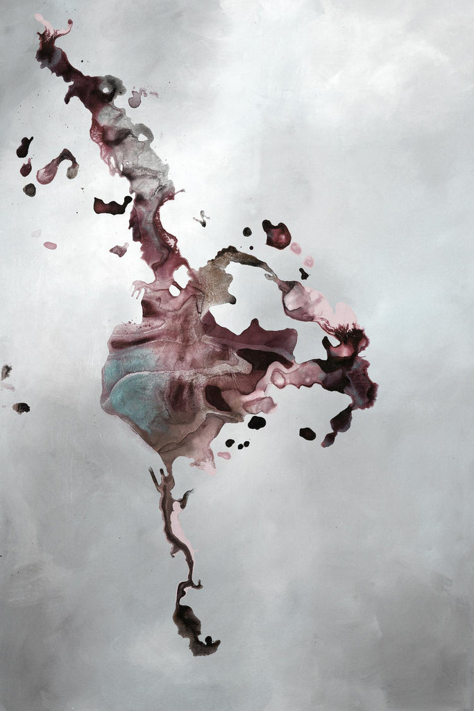 Welcomed Disturbance II par Daleno Art sur GIANT ART - abstrait abstrait rose 