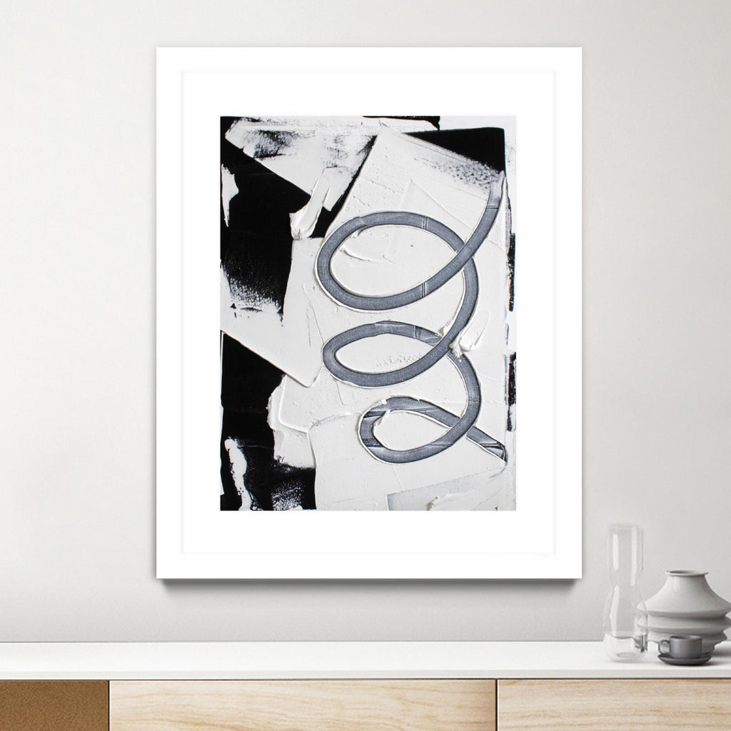 Swirl de KenT Youngstrom sur GIANT ART - abstrait noir et blanc