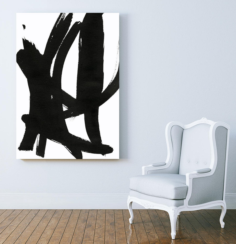 Composition en noir et blanc 7 par THE Studio sur GIANT ART - blanc abstrait