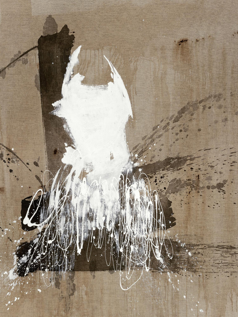 Robe blanche 2 de Paul Ngo sur GIANT ART - abstrait noir