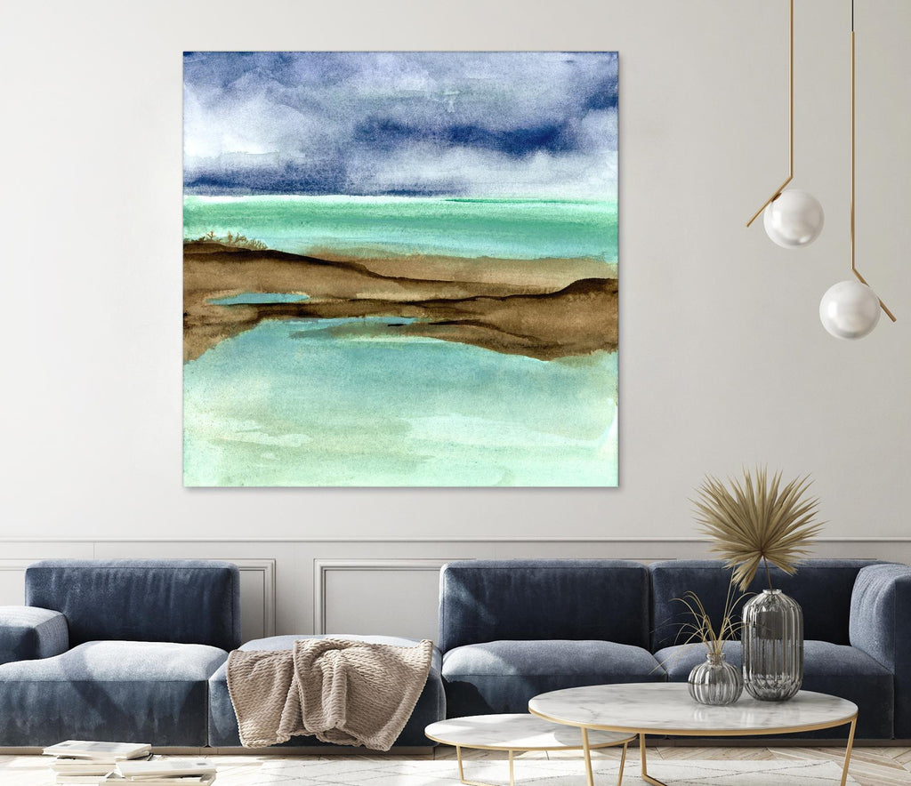 Shore V de Chris Paschke sur GIANT ART - scène de mer bleue