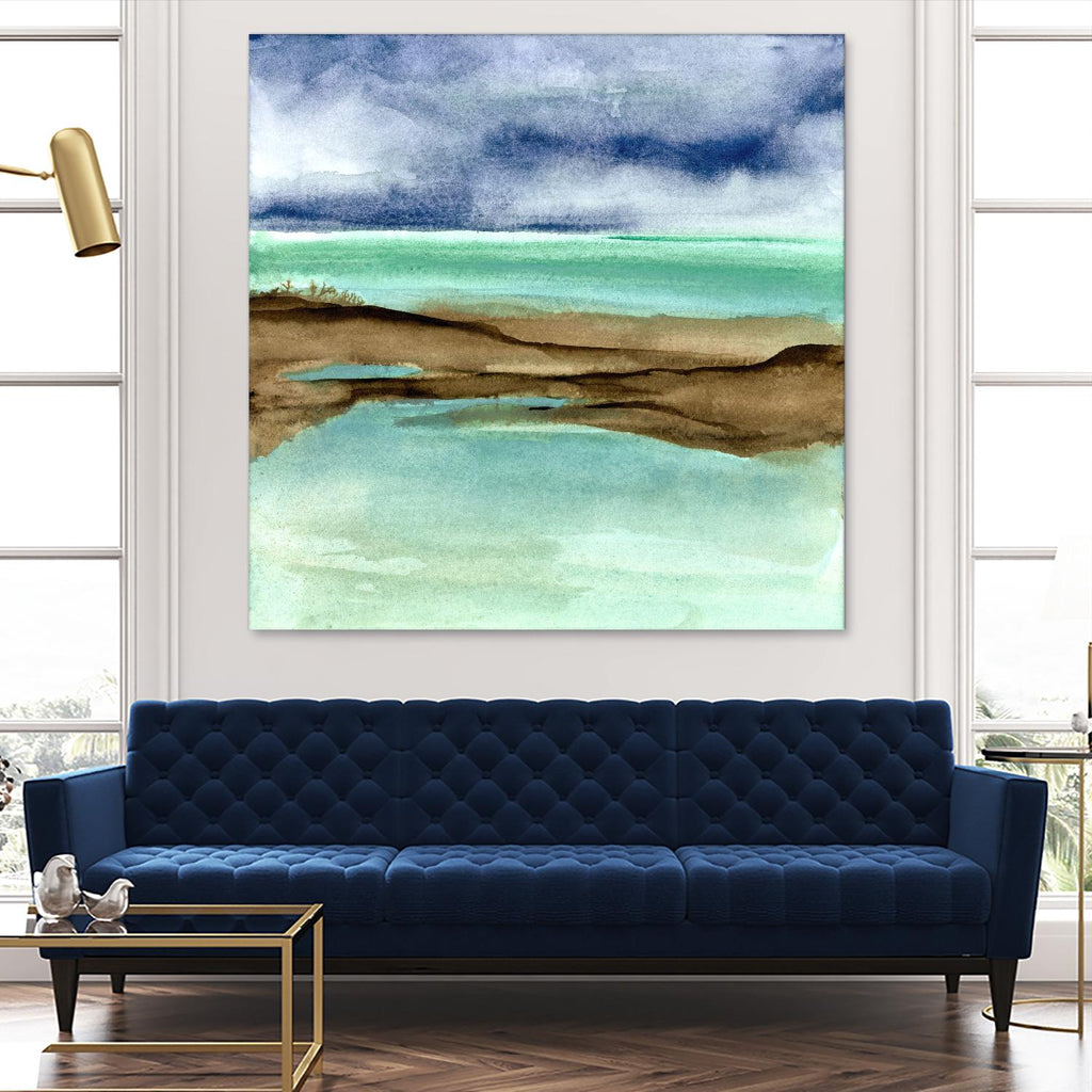 Shore V de Chris Paschke sur GIANT ART - scène de mer bleue