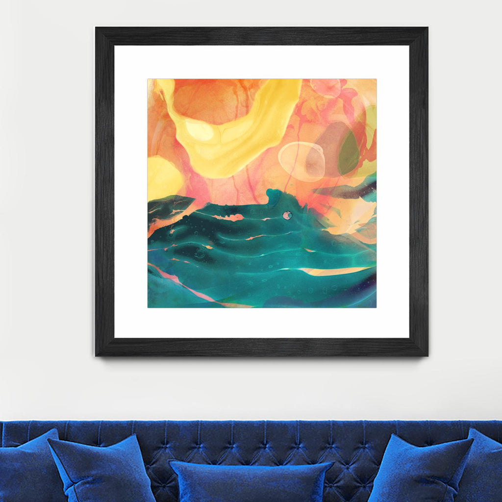 Seaside Abstract par THE Studio sur GIANT ART - abstrait rouge