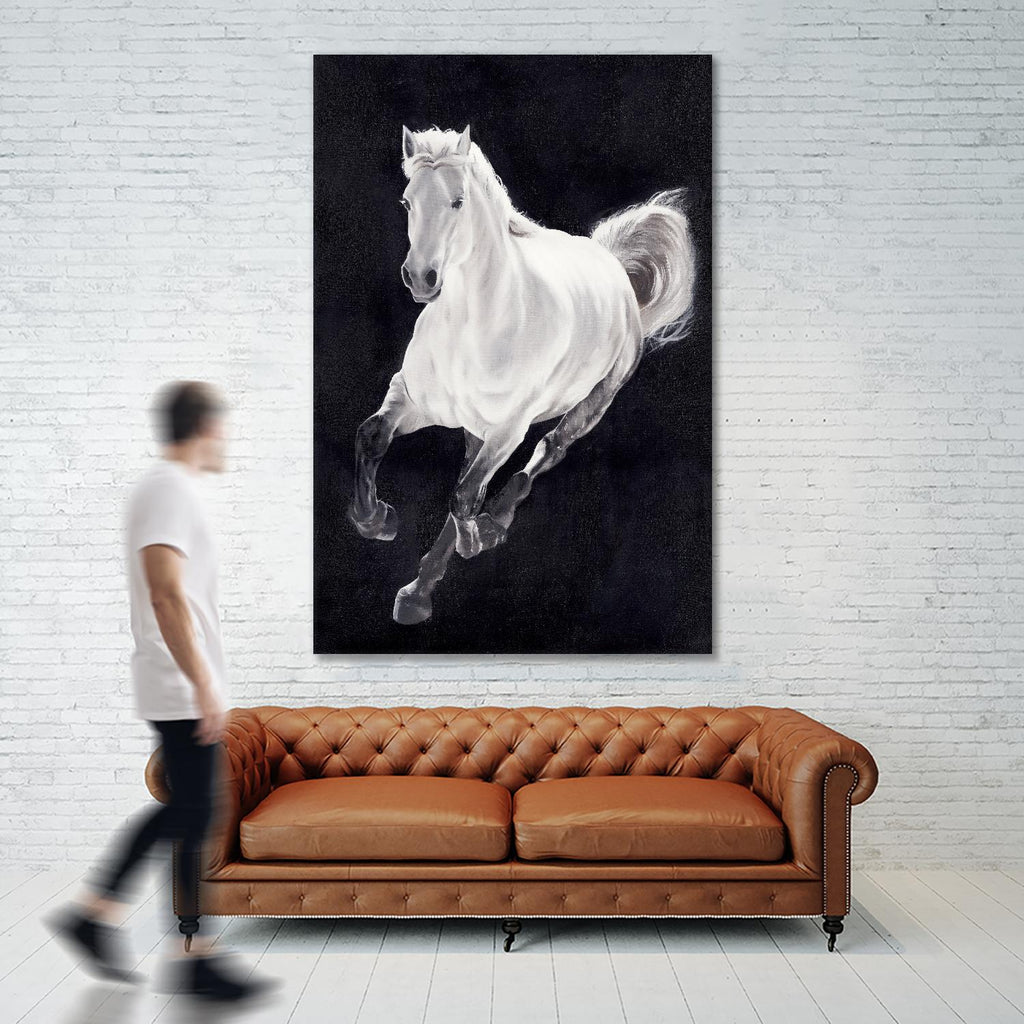 Cheval blanc par Stefano Altamura sur GIANT ART - animaux blancs