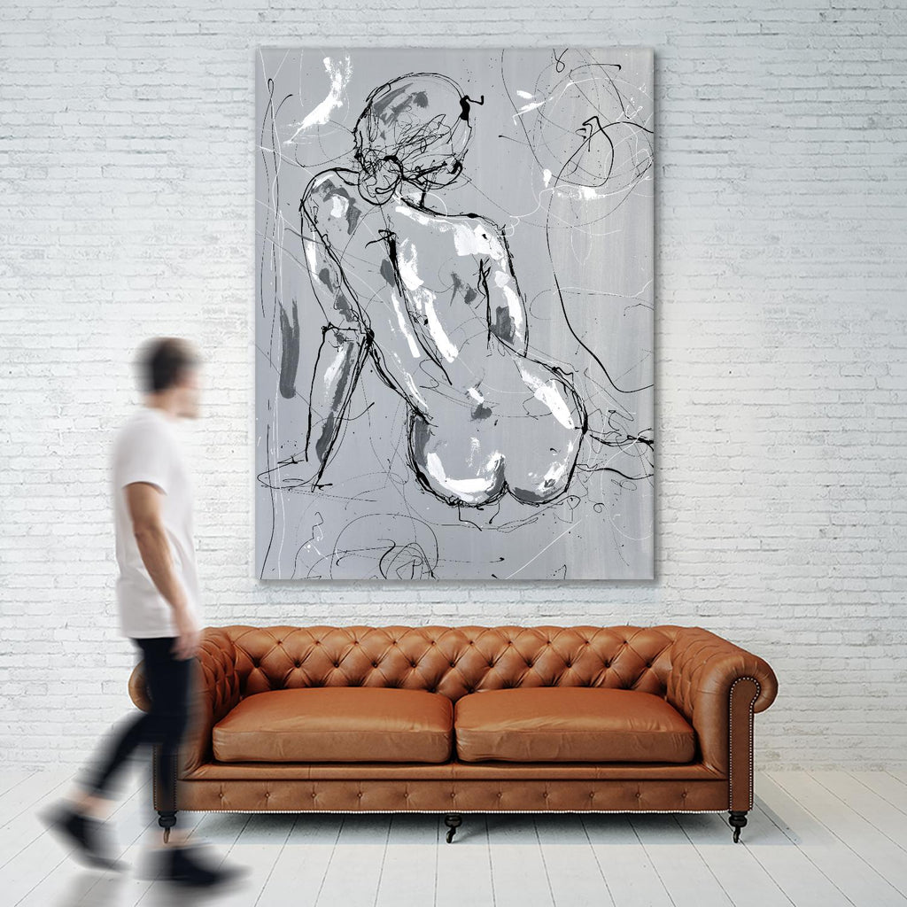 Nude Figure 4  par Stefano Altamura sur GIANT ART - femmes nues blanches et noires