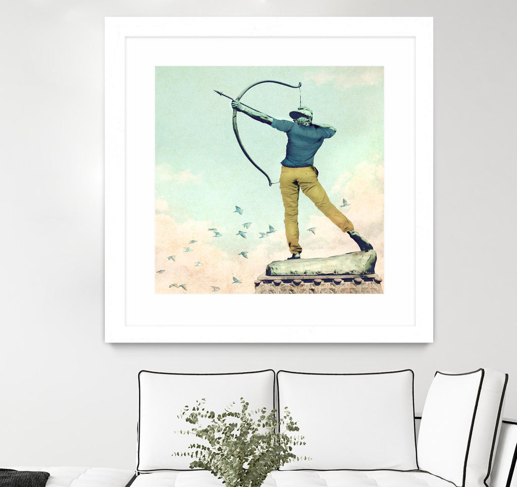 Hipster Archer by THE Studio on GIANT ART - beige contemporary