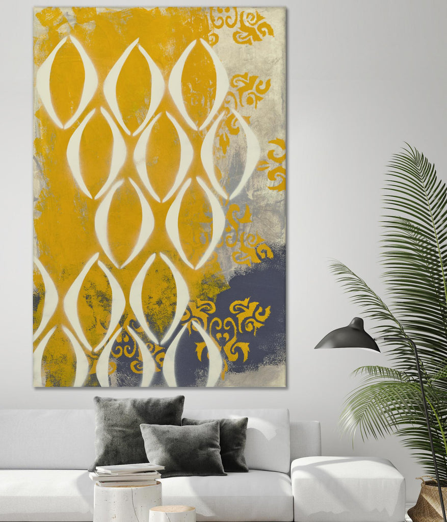 Yellow Pintura 2 by Sid Rativo on GIANT ART - white abstract