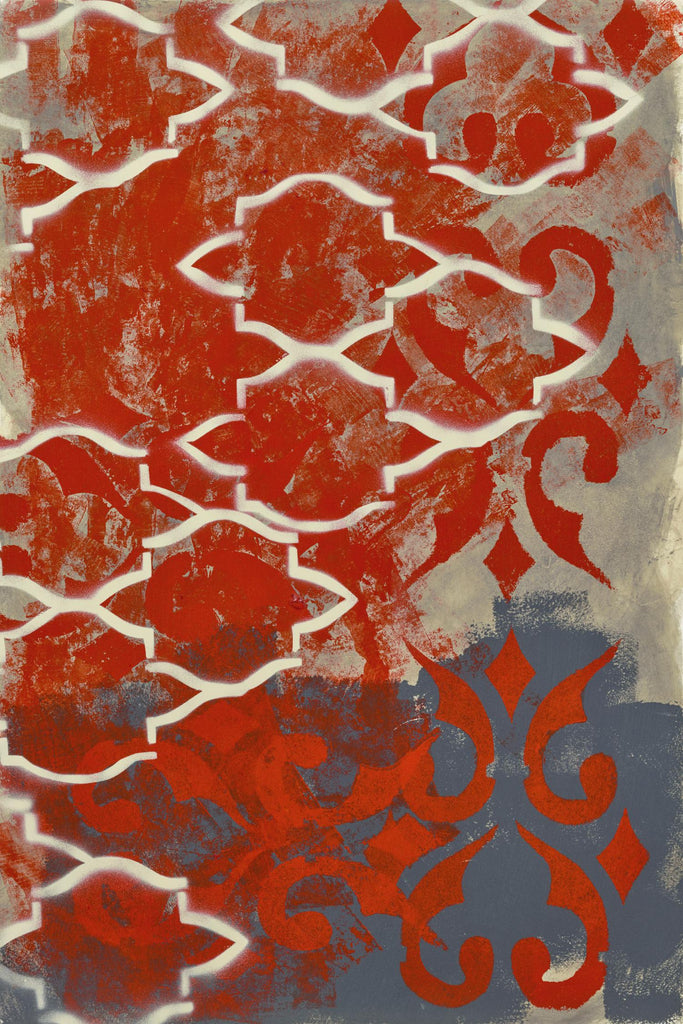 Cherry Pintura 1 de Sid Rativo sur GIANT ART - abstrait orange