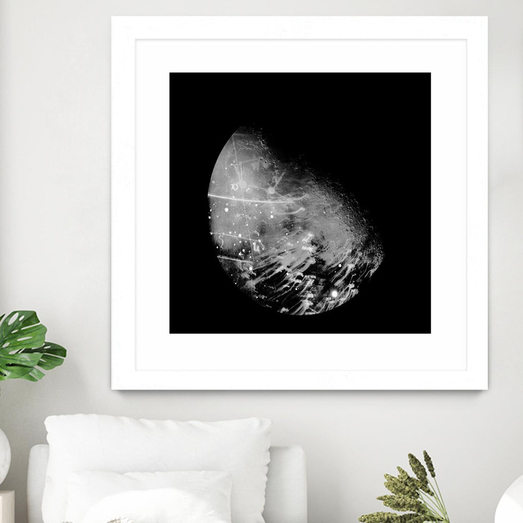 Abstract Moon Phase 2 par THE Studio sur GIANT ART - cartes blanches