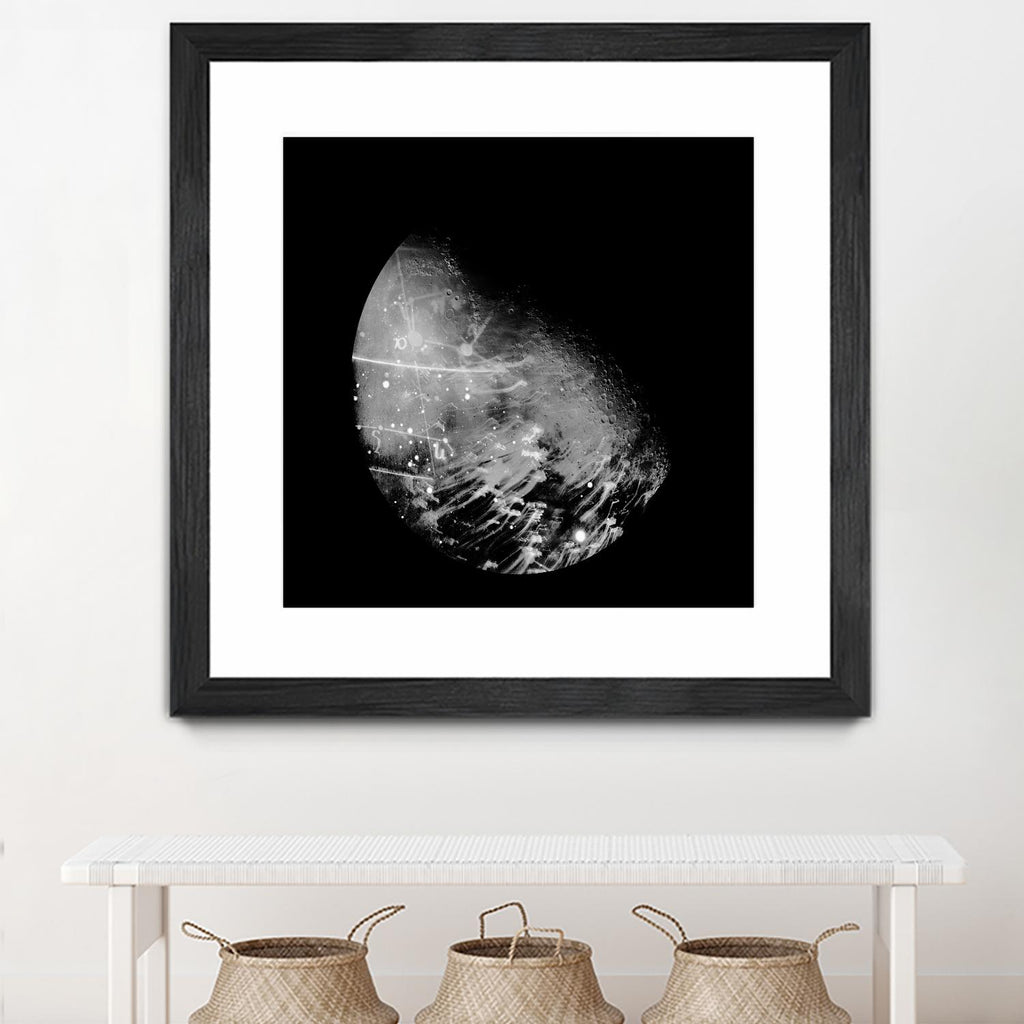 Abstract Moon Phase 2 par THE Studio sur GIANT ART - cartes blanches
