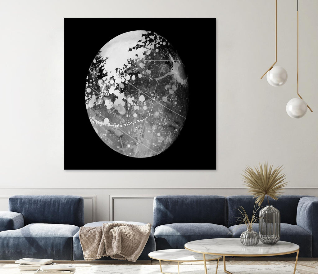 Phase de lune abstraite 7 par THE Studio sur GIANT ART - cartes blanches
