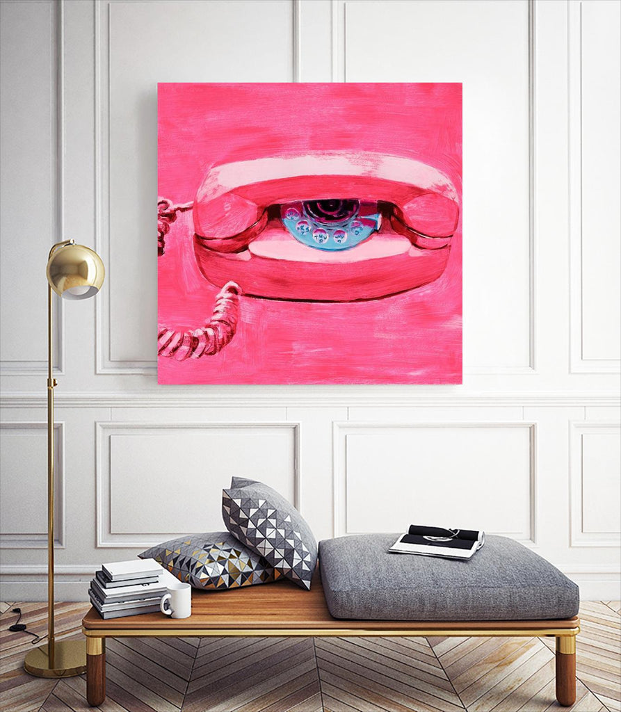 Hello 1 by PC Ngo on GIANT ART - pink still life phone