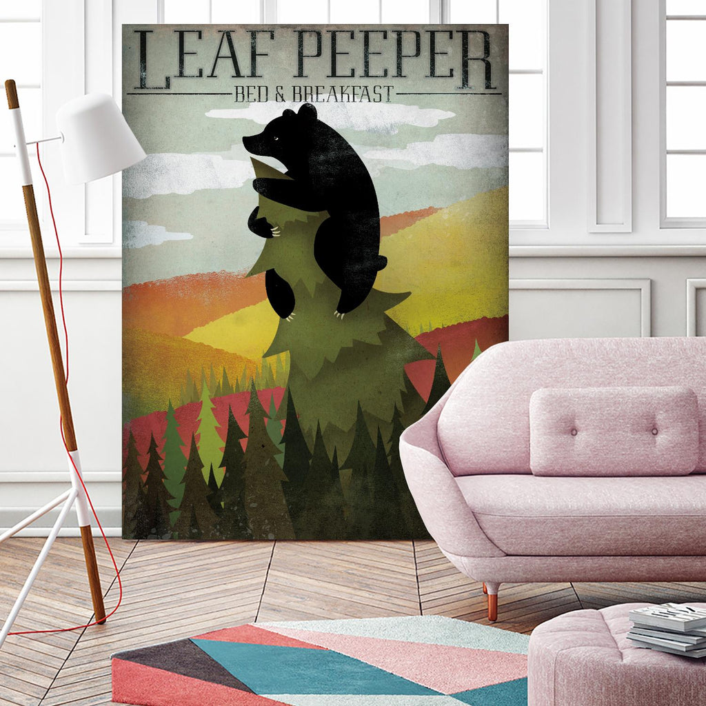 Leaf Peeper by Ryan Fowler on GIANT ART - green animals