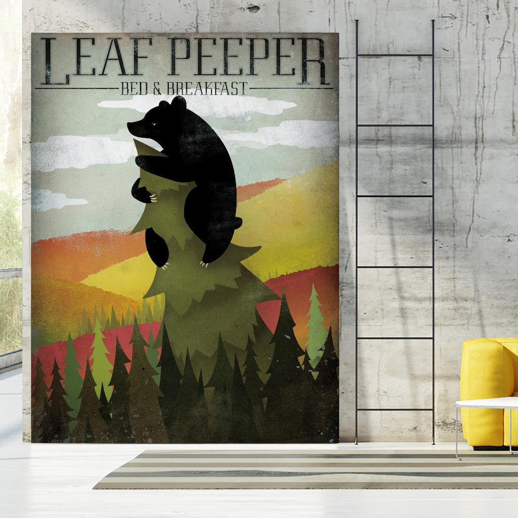 Leaf Peeper by Ryan Fowler on GIANT ART - green animals
