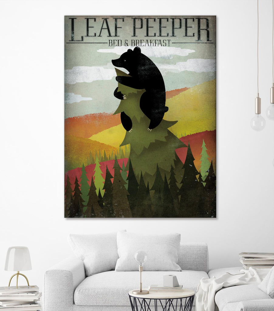 Leaf Peeper par Ryan Fowler sur GIANT ART - animaux verts