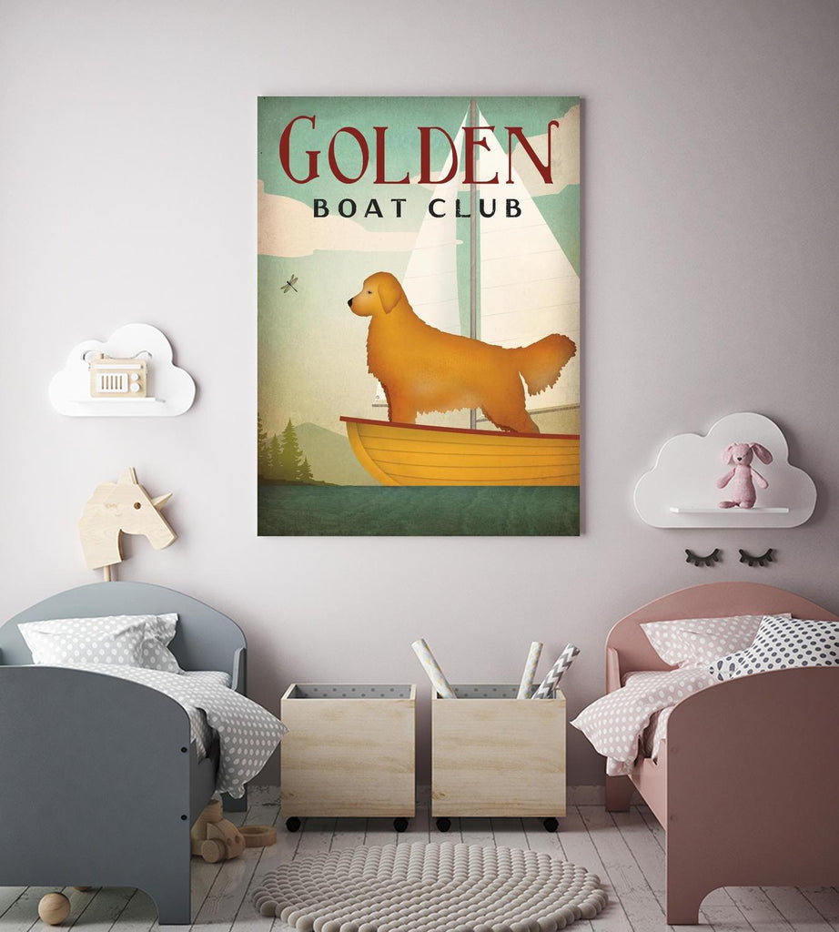 Golden Sail by Ryan Fowler on GIANT ART - beige typography